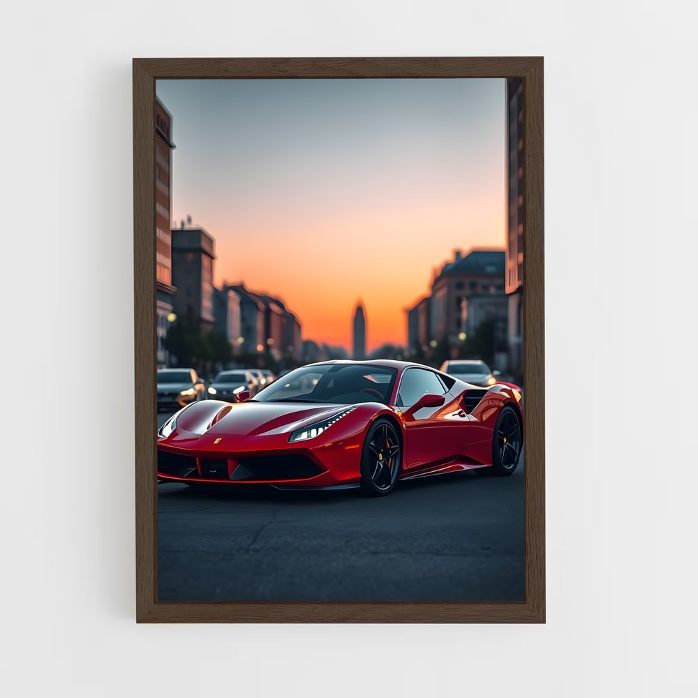 Poster Italia Rouge – affiche Ferrari (vue 5)